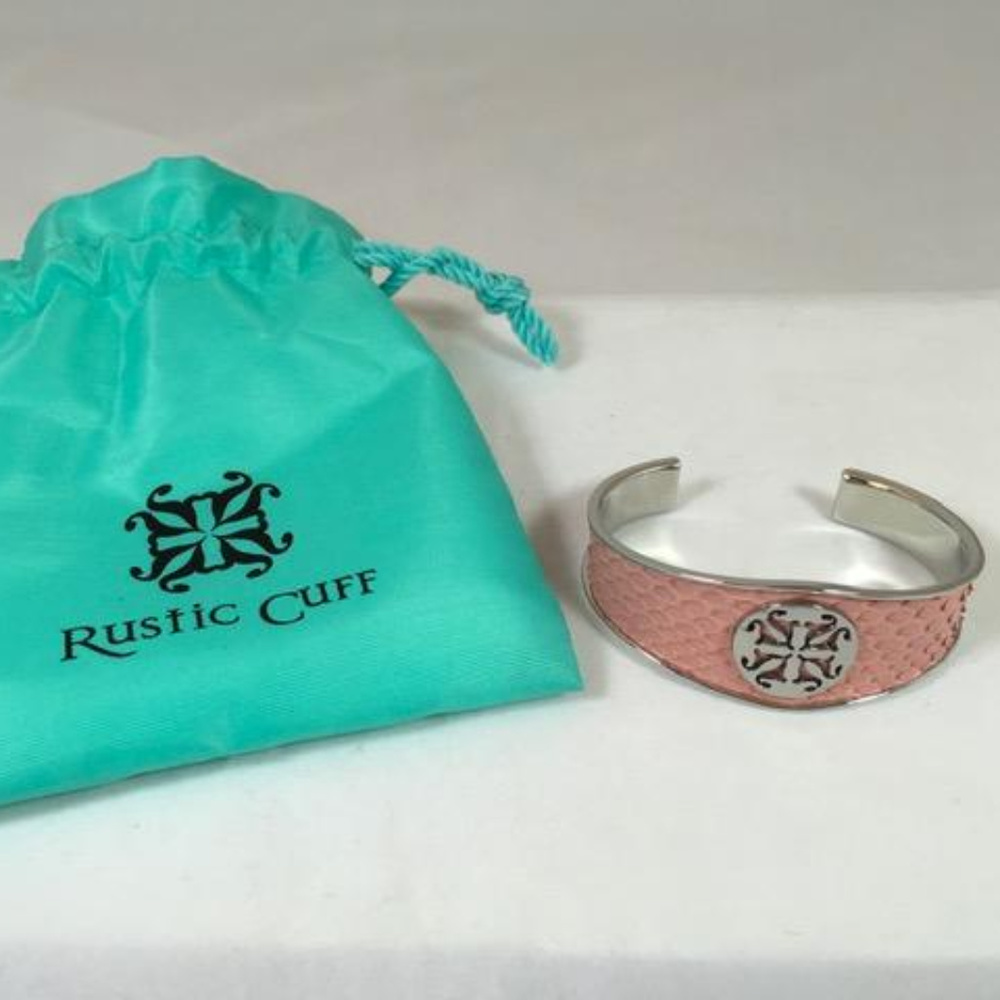 New Rustic Cuff Monique Python Side Cut Bracelet - image 1